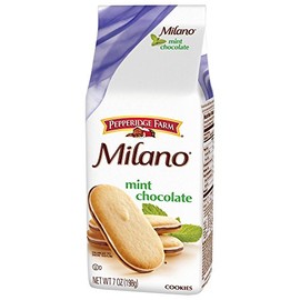 Pepperidge Farm Milano Mint Chocolate Cookies 7 oz (Pack of 3)