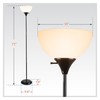Newhouse Lighting 71-in. Charles Black Modern Standing Lamp NHFL-CH-BK, Floor