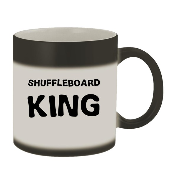 Molandra Products Shuffleboard King - 11oz Ceramic Color Changing Mug,