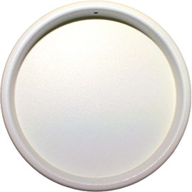 Fusuma Handle Pull 1 Piece, Round Shape, White, White / Bottom Dimensions 1.7 inches (42.5 mm), Sliding Door Pull, Japanese Modern, Western-style [Easy Installation, Pull Nail Included]