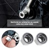 VGOL 6Pcs M9 Wheel Nuts M10 Axle Wheel Nuts Bicycle