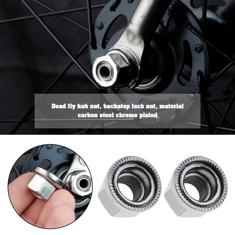 VGOL 6Pcs M9 Wheel Nuts M10 Axle Wheel Nuts Bicycle