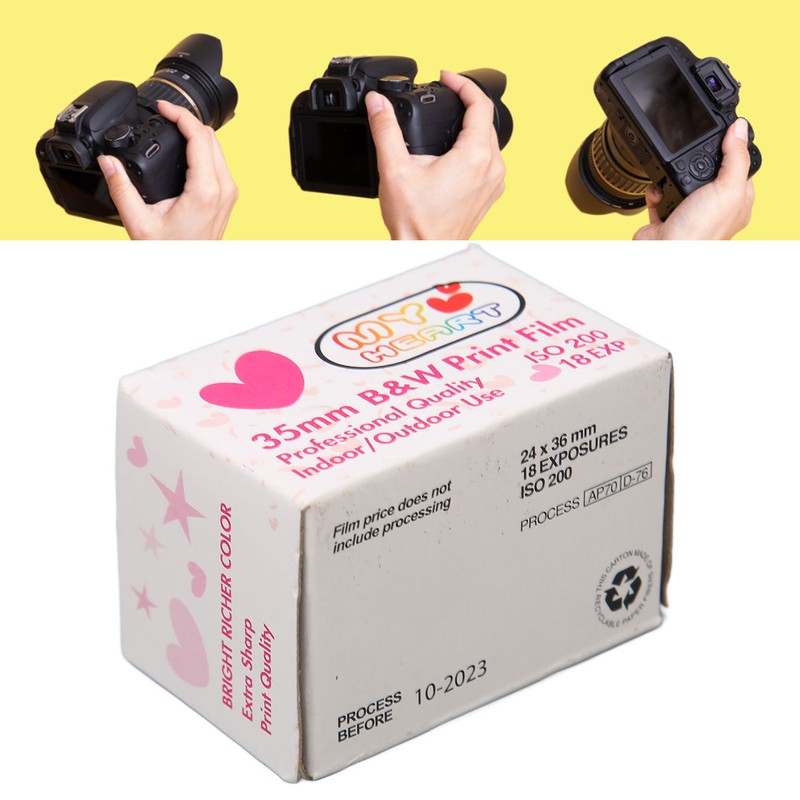 35mm Black and White Print Film ISO 200 HD Camera
