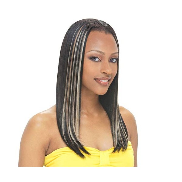 Janet Collection Synthetic Hair Clip On Weave Noir Clip In Weave 18" (1)