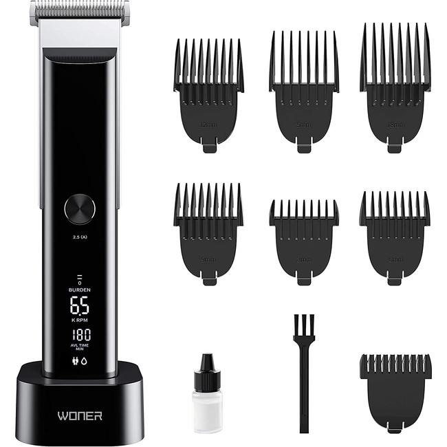 WONER Hair Clippers for Men Cordless Hair Clippers Rechargeable Hair Trimmer Professional Hair Cutting Kit with Charging Stand, Christmas Birthday Gift