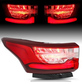 TUSDAR LED Tail Light Assembly For 2018 2019 2020 2021 Chevy Traverse Outer Rear Taillight Assembly OE Direct Replacement Brake Tail Lamp Left Driver Side