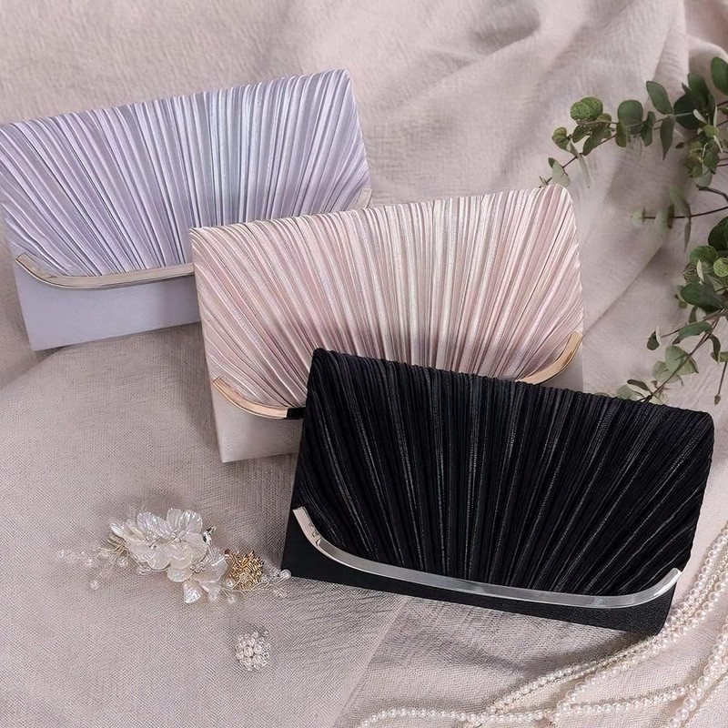 More Auni Women's Wedding Bag, Party Bag, 2-Way Clutch Bag,