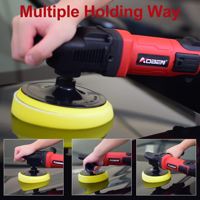AOBEN 6/7 inch Buffer Polisher,Rotary Car Buffer,1600W Car Polisher Waxer
