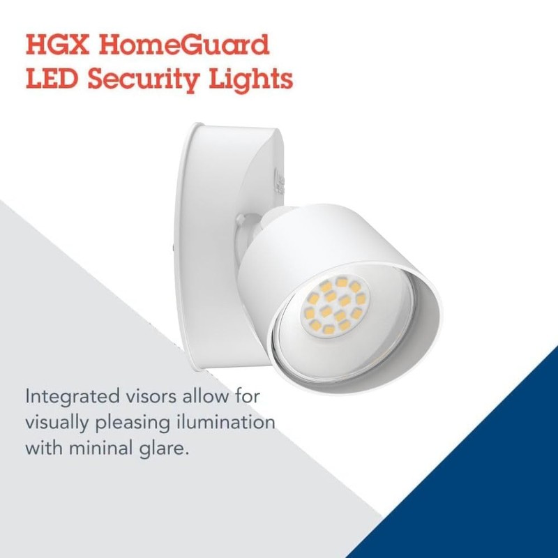 Lithonia Lighting HomeGuard 2-Light LED Outdoor Flood Lights, Wall or