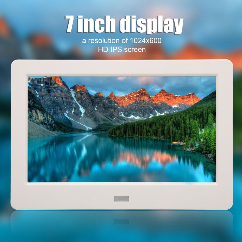 7inch HD Digital Photo Frame Clock Calendar MP3 Music Photo