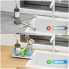 Cisily Sponge Holder for Kitchen Sink, Sink Caddy with High
