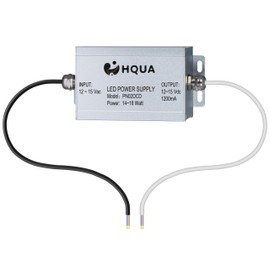 HQUA PN02DCD LED Power Supply, 12-15V AC to DC Converter, 14-18W, 1200mA Max, for Pool Lights (PN02DCD)