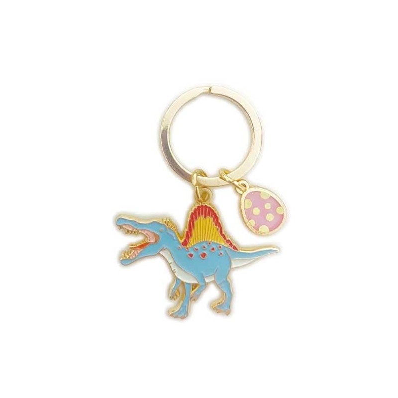 World Shoji 151164 Key Chain Dinosaur Key Ring Spinosaurus