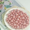 Cusmation 300 Pcs Rosegold Polished Floating Beads & 1600 Pcs