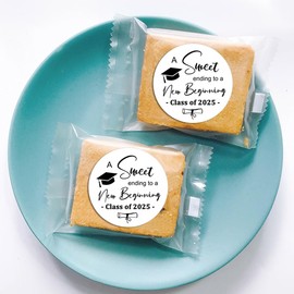 120x One Smart Cookie Favors Stickers Graduation Party Favor Stickers Cookies Class of 2025 Graduation Labels Graduation Favor Stickers Candy Label (One Smart Cookie-2025)