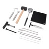 Coconut Opener Tool Set Stainless Steel Coconut Shell Puncher Cutter