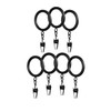 Style Selections 7-Pack 1-in Black Steel Curtain Rings