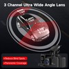 LECTRUS 4K Dash Cam Front and Rear Inside, 3 Channel