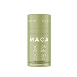 Pure Form Maca - Cápsulas a base de Raíces de Maca Amarilla Orgánica, Maca Negra Orgánica y Maca Roja Orgánica | Con Pimienta Negra | 90 cápsulas de 800 mg | 45 porciones