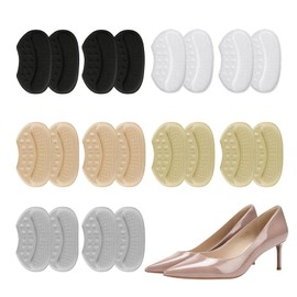 10 Paar Fersenschutz Schuheinlagen,Fersenpolster Schuheinlagen，für zu große Schuhe & Stiefel Schuhfüller Heel Protector Pads，ersenschutzpolster gegen Reibung （ 5 Farben ）