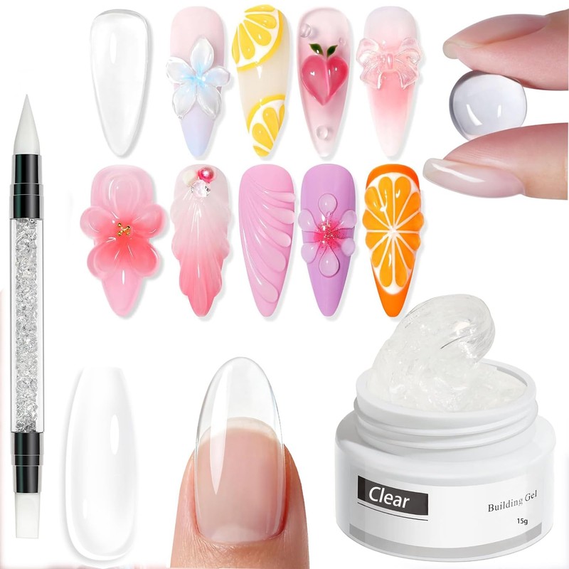 Solid Gel Constructor de Extensiones de Uñas Gel Kit de
