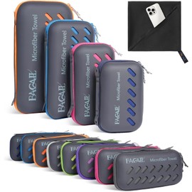 BAGAIL Microfibre Travel Towel, Perfect Camping Towel, Swimming Towel and Beach Towel, Quick Dry - Super Absorbent - Ultra Compact, Great for Sports, Gym, Yoga and Backpacking