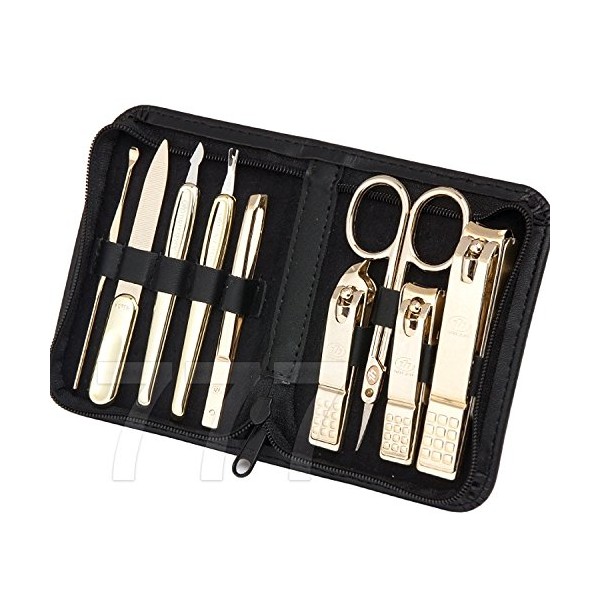 Three Seven 777 Ts-800g Gold Color Travel Manicure Pedicure Nail
