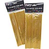 Metallic Gold 15 Paper Straws – 2 Pack