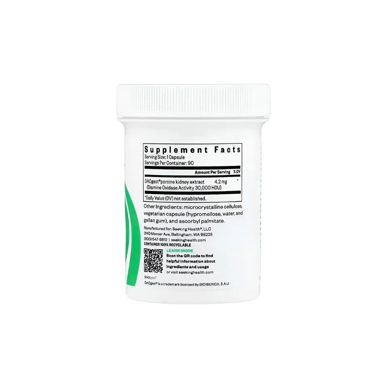 Seeking Health, Dao Enzima, 90 Cápsulas