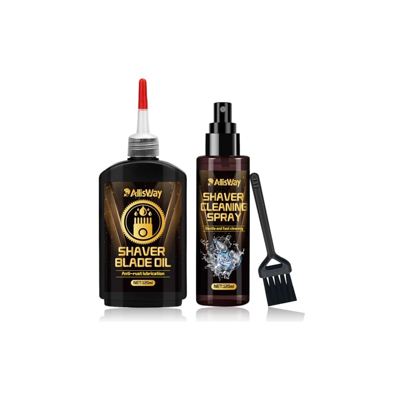 Razor Cleaner and Lubricating Oil Set for Razor Head, 120