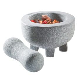 Gefu GE35310 Crunchy Stone Pestle and Mortar Grey 10 X 6.5 CM, 10 x 10 x 6.5 cm, Gray