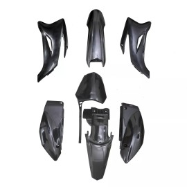 Unbranded FOR YAMAHA TTR110 TTR 110CC 7PCS PLASTIC FENDER KIT BLACK Dirt Bike 125cc 140cc