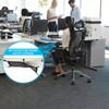 KUBDPQOR Under Desk Cable Management Tray, 128 PCS Under Table