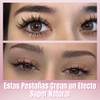 Kit Pestañas Con Pegamento Postizas Para Extenciones de Pestañas Volumen