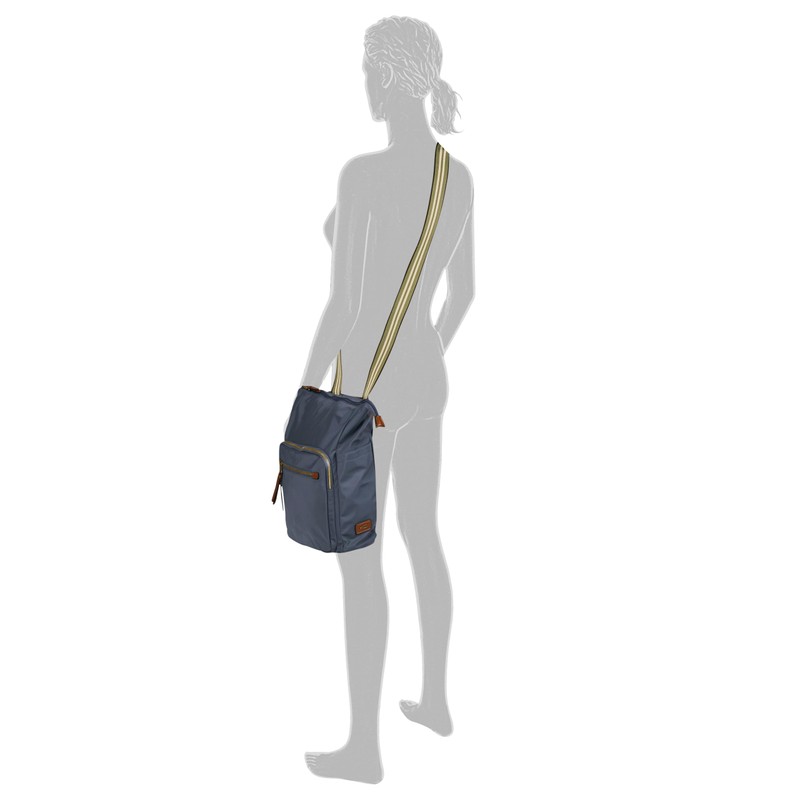 camel active Women's Bari Hobo Bag/Backpack Handbag, dark blue, M