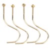 2 Set 4pcs Copper Billiards Snooker Pool Table Edge Hook