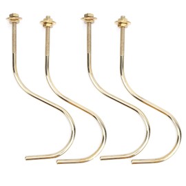 2 Set 4pcs Copper Billiards Snooker Pool Table Edge Hook Cue Racks Billiards Supplies