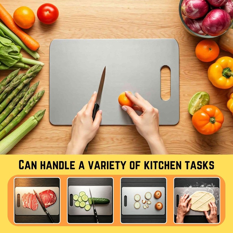 Titanium Cutting Board Set of 3, 2025 New Upgrade 100%