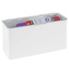 mDesign BPA Free Plastic Storage Box - Stackable Plastic Box