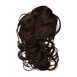 'Solida Art "Sharon Fascinator on Beak Clip Two in One – Variante Tiered: Length Approx. 45 cm, Variante: approx. 30 cm, 1-Piece, Dark Brown