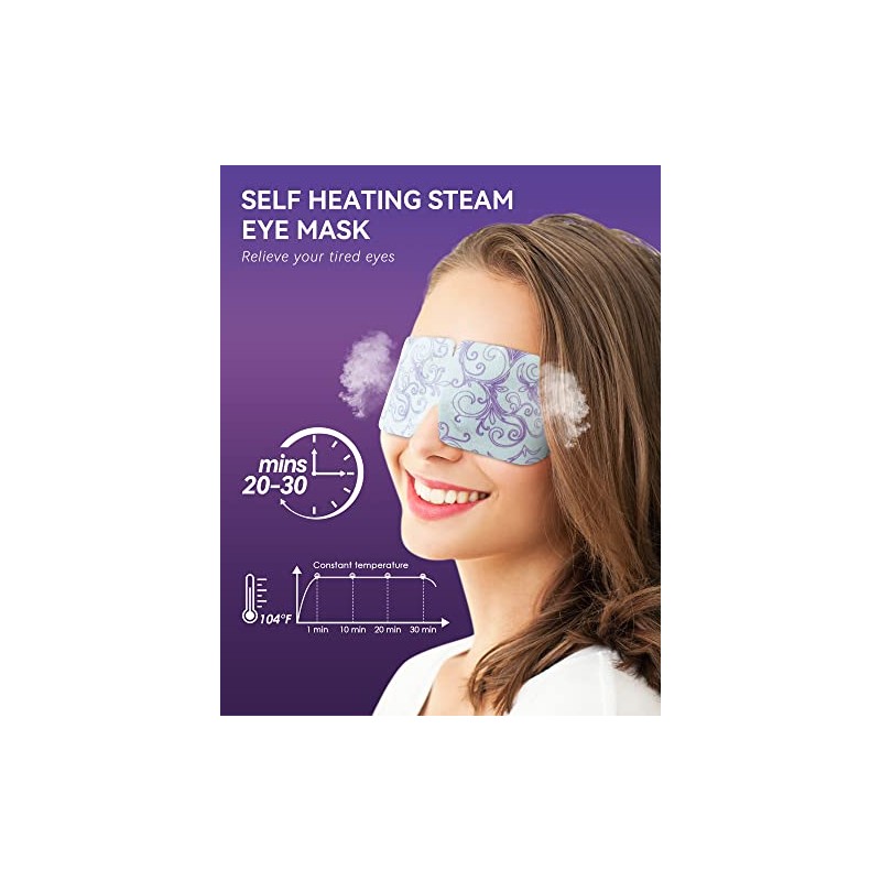 ProCIV Steam Eye Mask, Self Heating Heated Eye Mask for