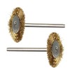 Pack of 32 Wire Brush Wheel Cup Brass Stainless Steel
