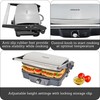 IMUSA Stainless Steel Panini Press Electric with Adjustable Temperature Settings