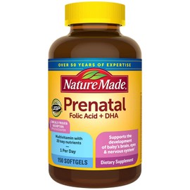 Nature Made Prenatal Multi + Dha, 200mg, 150 Softgels 2pack