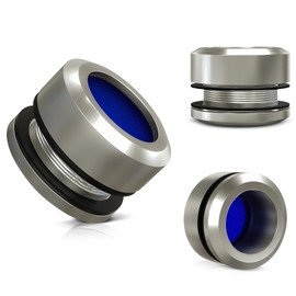 Aatrixquayn Large Sliding Shower Doors Knob Upgraded 2025, Heavy Duty Stainless Steel SUS304 Shower Glass Door Handle, Sliding Shower Door Handle for Bathroom Round Back-to-Back Pull, Brushed