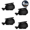 4-Pack 360° Self-Adhesive Furniture Casters with Brake, 110 lb Set