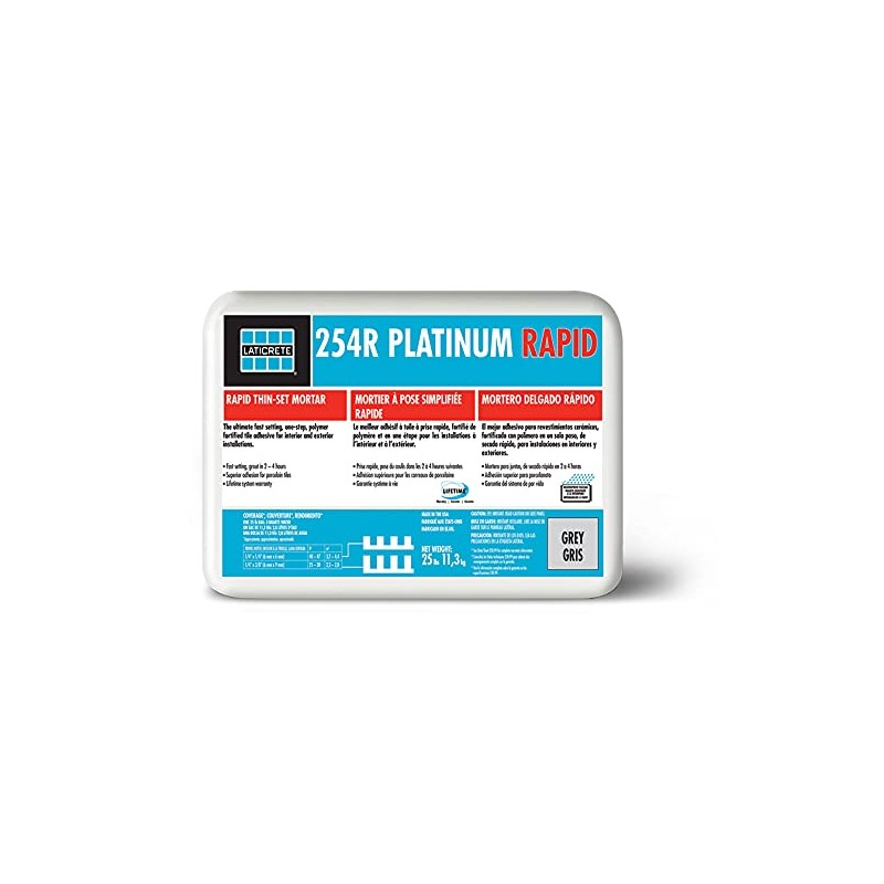 LATICRETE 254R Platinum Rapid 25LB Grey