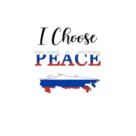 I Choose Peace Russia Notebook Home Decorations Wall Stickers International Flags Sailing Reusable Home Decals for Sofa Bumper Restaurant Tumblers Vinyl 18in