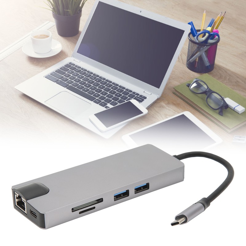 8 in 1 Type C to VGA HD Multimedia Interface