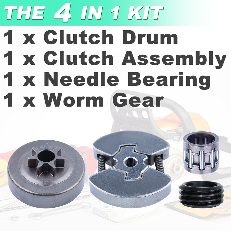 Adefol Clutch Drum Sprocket Needle Bearing Kit for Husqvarna 36